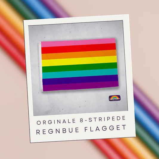 Originale 8-stripede Regnbueflagget - Regnbueshop