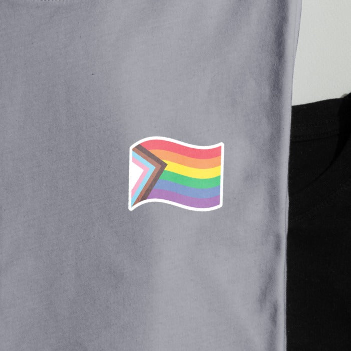 Stryketrykk Progress Pride Flagg