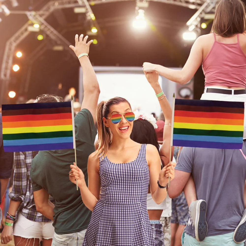 Philadelphia People Of Color Inclusive Håndflagg 30x45 cm