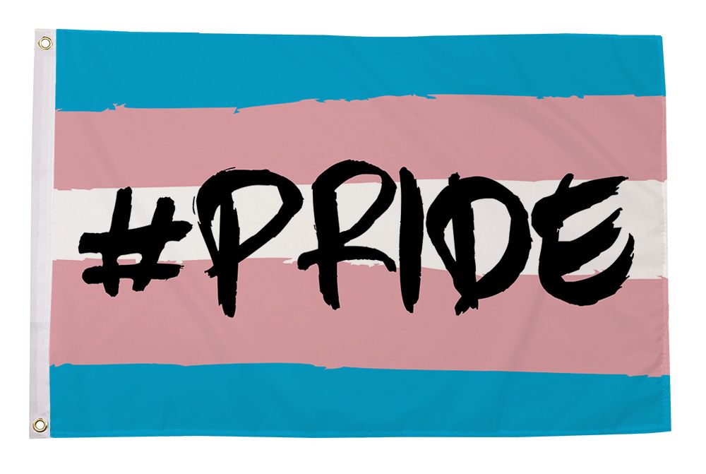 Hashtag Pride Trans Flagg 90x150 cm