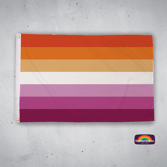 Lesbian Sunset Stripes Flagg 90x150 cm