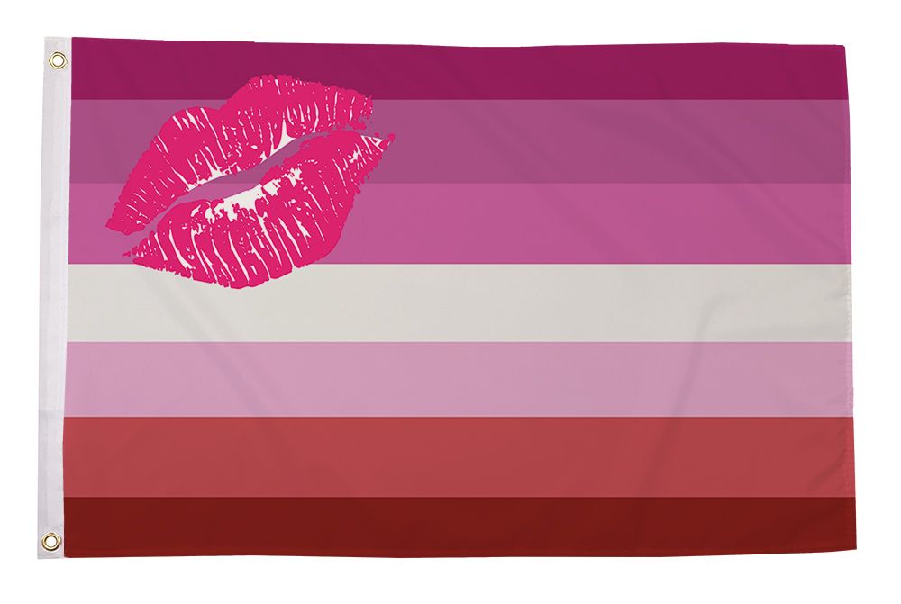 Lipstick Lesbian Flagg 90x150 cm