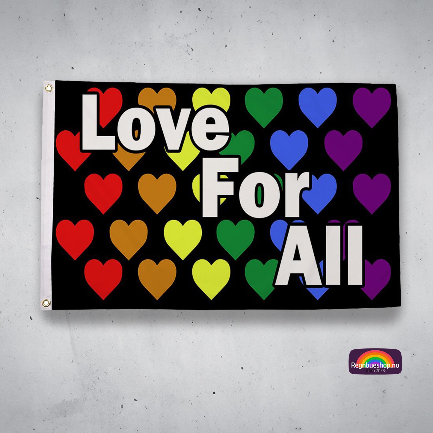 Love for All Regnbue flagg 90x150 cm