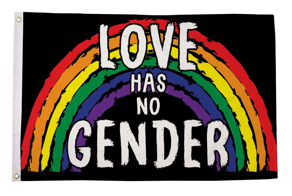 Love Has No Gender Flagg 90x150 cm