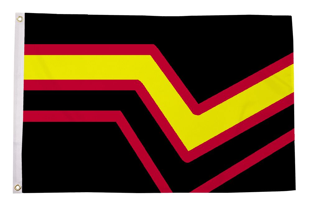 Rubber Pride Flagg 90x150 cm