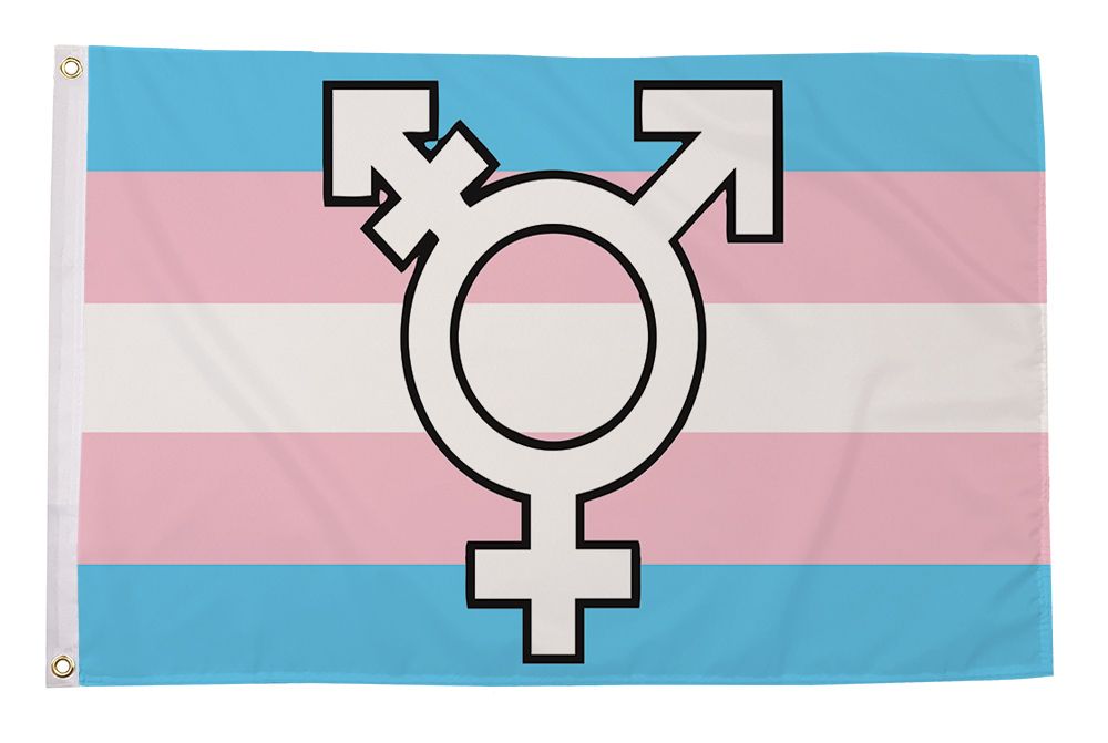 Trans New Symbol Flagg 90x150 cm