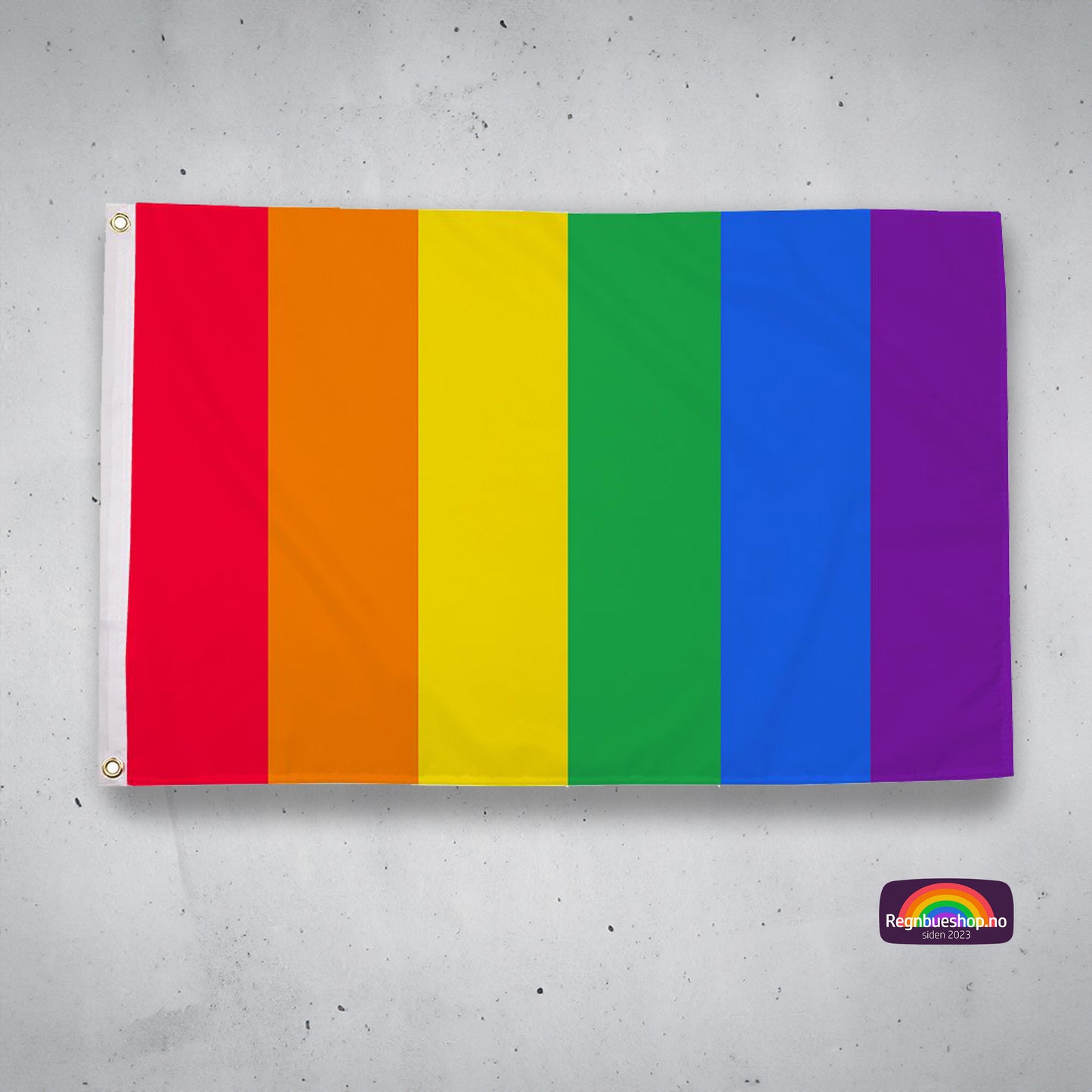 Vertikal Regnbue flagg 90x150 cm