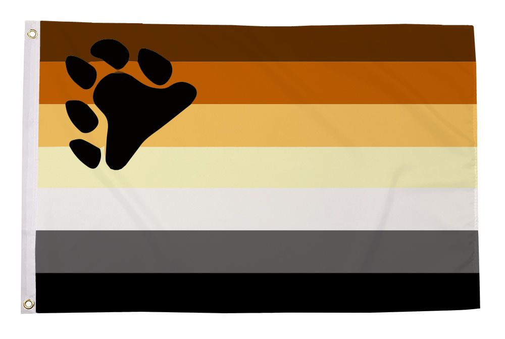 Gay Pride Bear flagg 90x60 cm