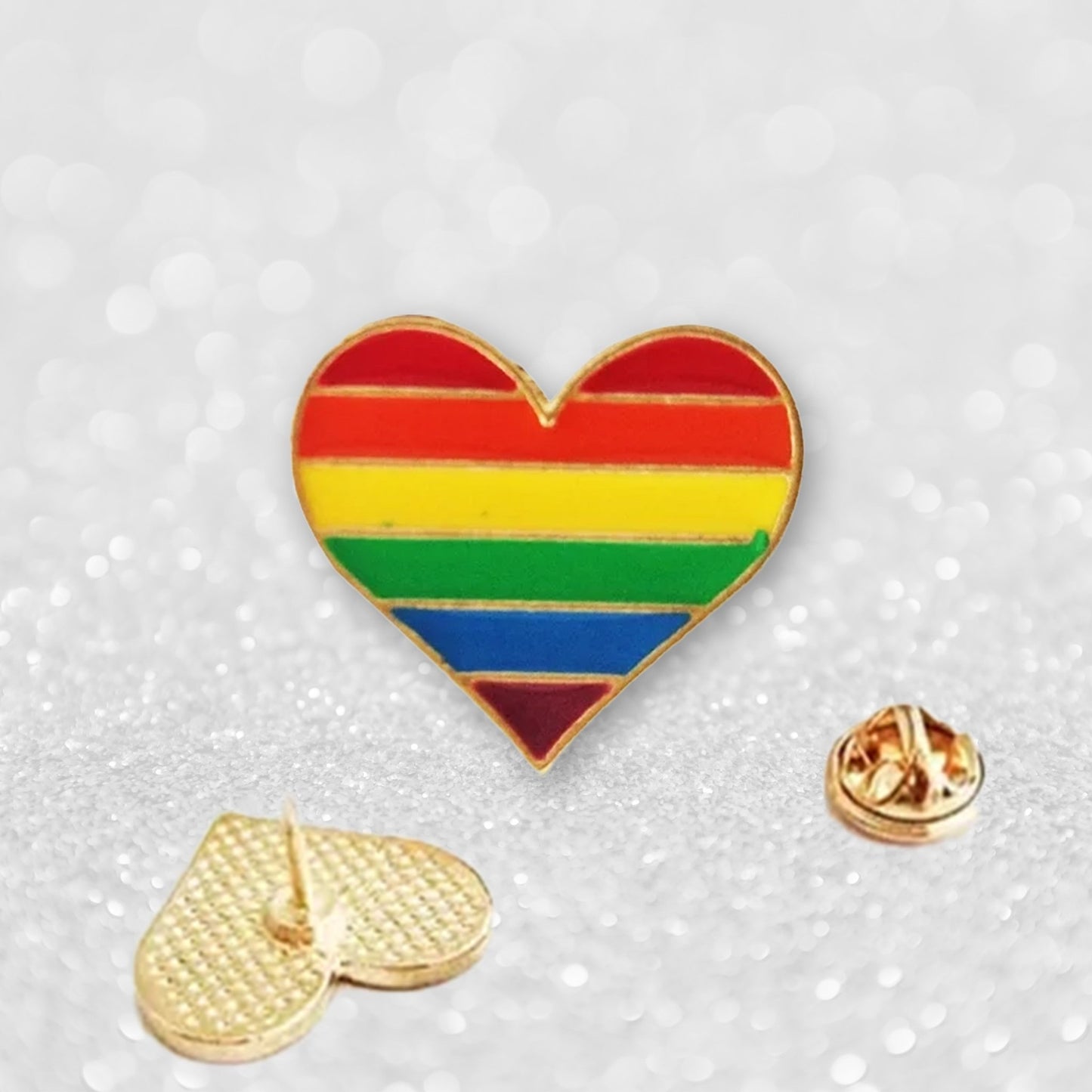 Regnbueshop - Hjerte Pin 10 - Accessories