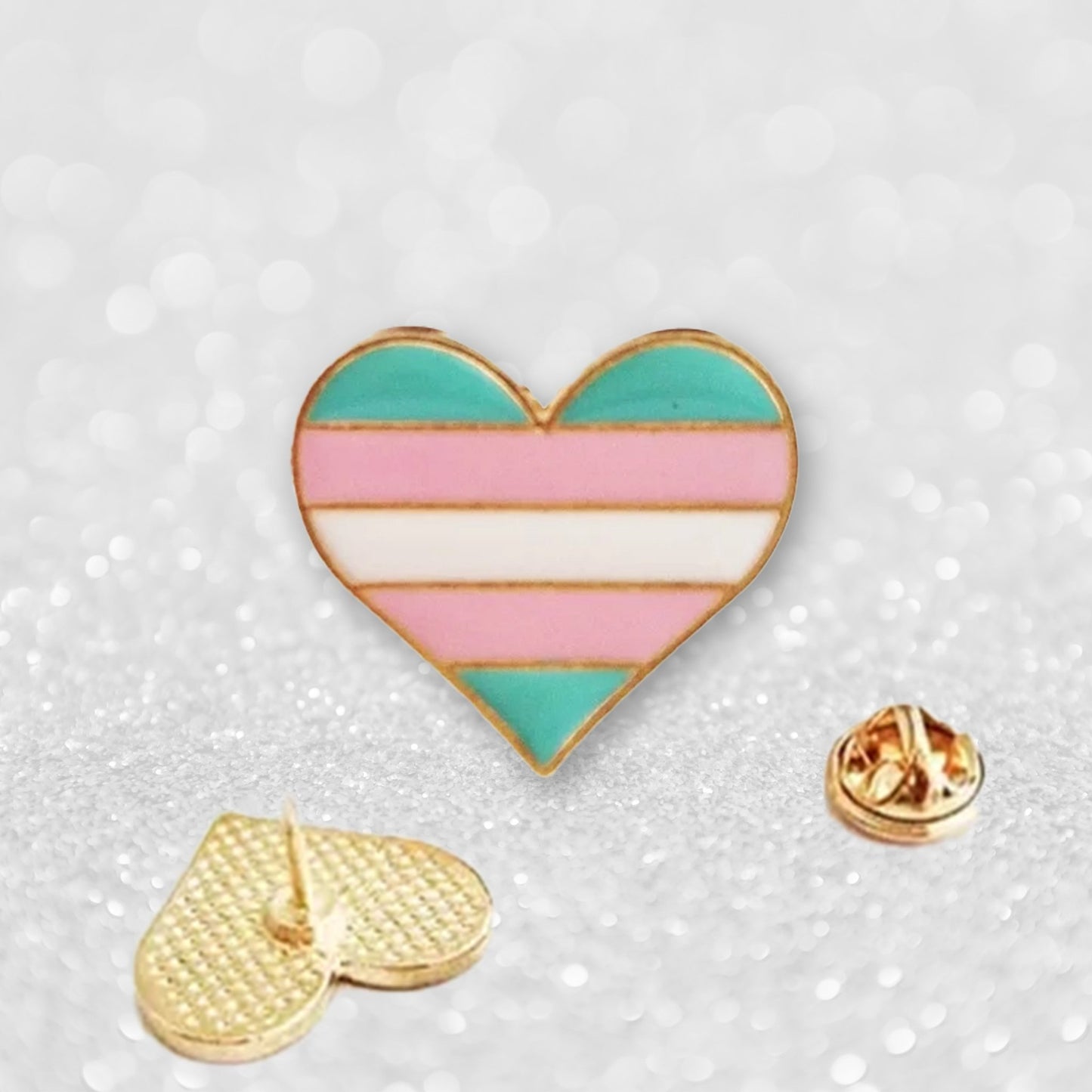 Regnbueshop - Hjerte Pin 6 - Accessories