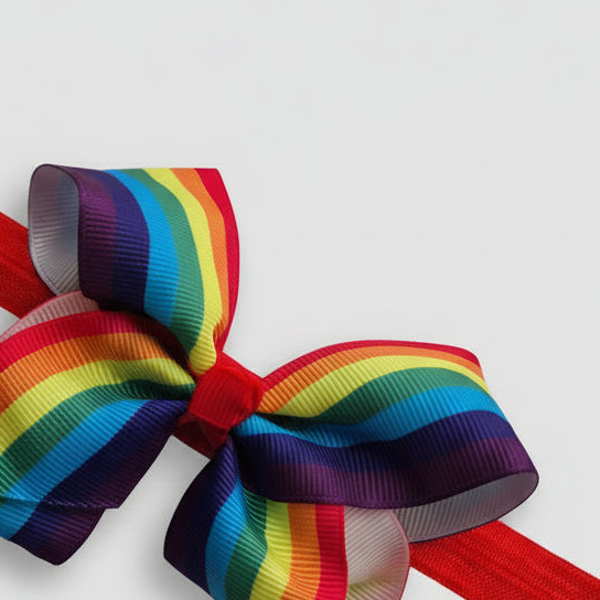 Pride Elastisk hodebånd med Sløyfe