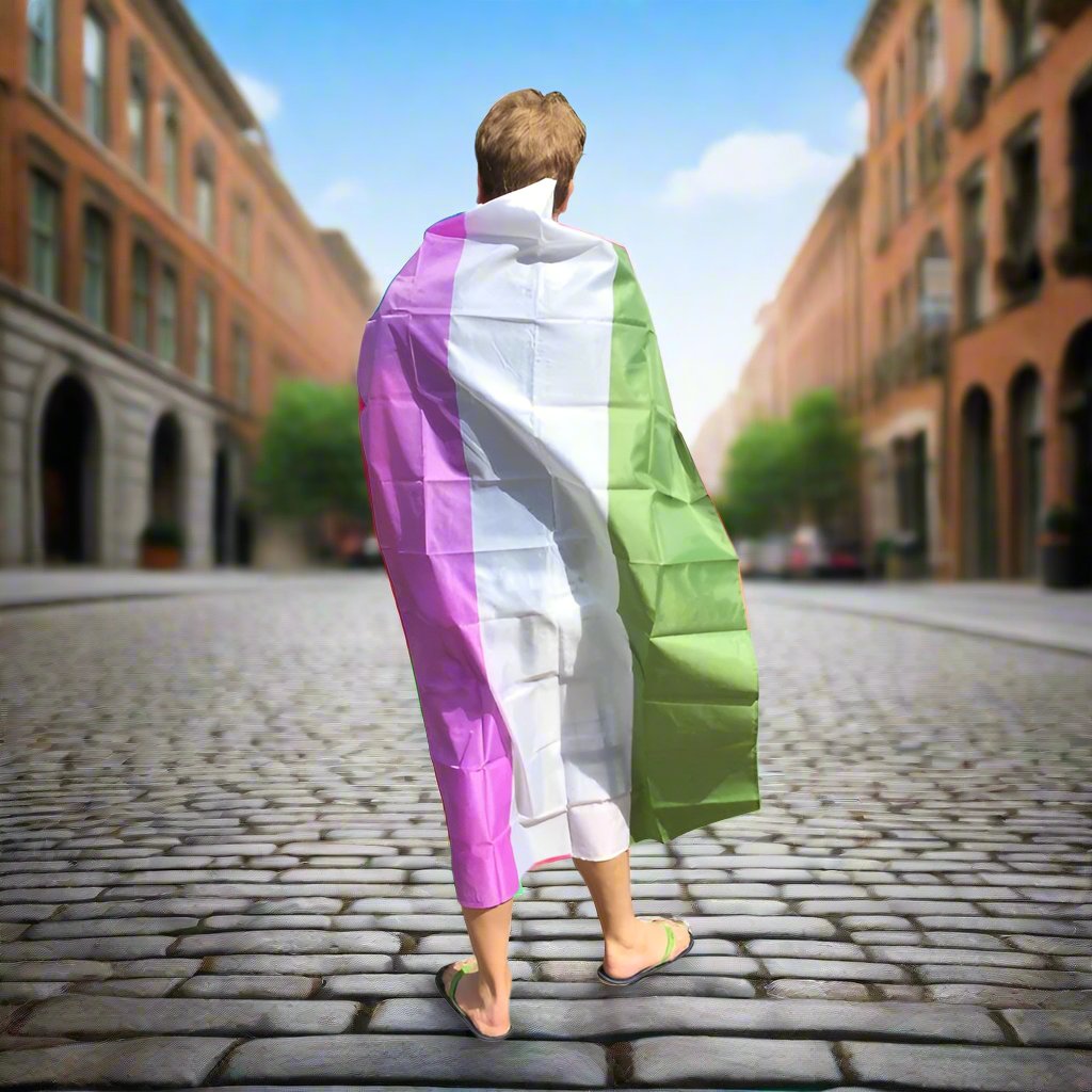 Regnbueshop - Genderqueer Pride Flagg Xl - Flagg