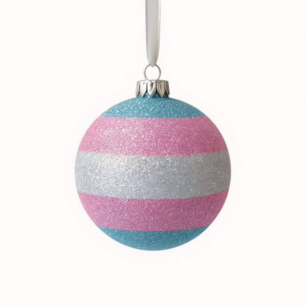 JULETREKULE TRANS PRIDE pridebutikken regnbueshop julepynt skeiv julepynt