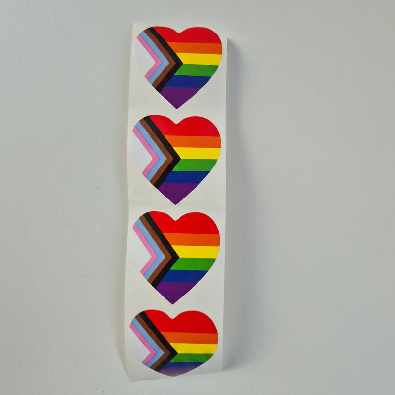 Klistremerke Progressive Pride 4 stk