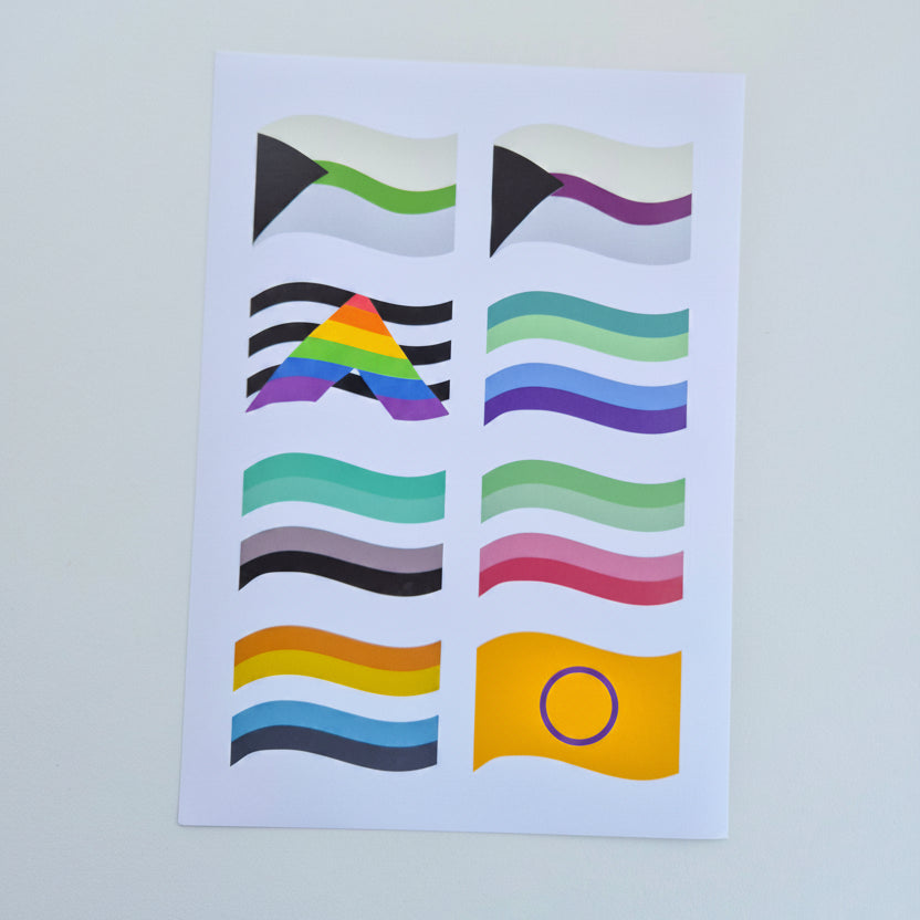Klistremerke Pride Flagg