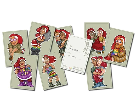 Gavelapp regnbuenisser 8pk
