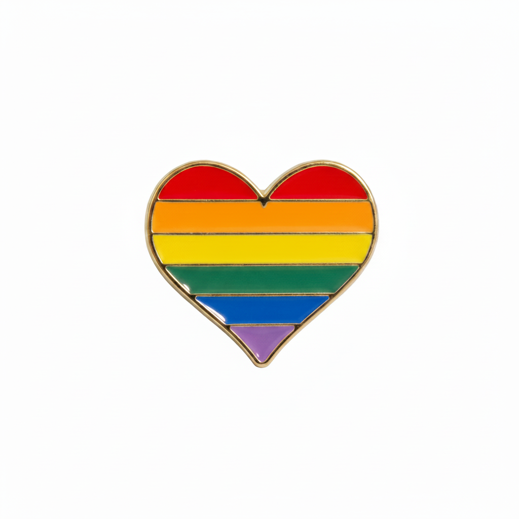 Hjerte Pride Pin