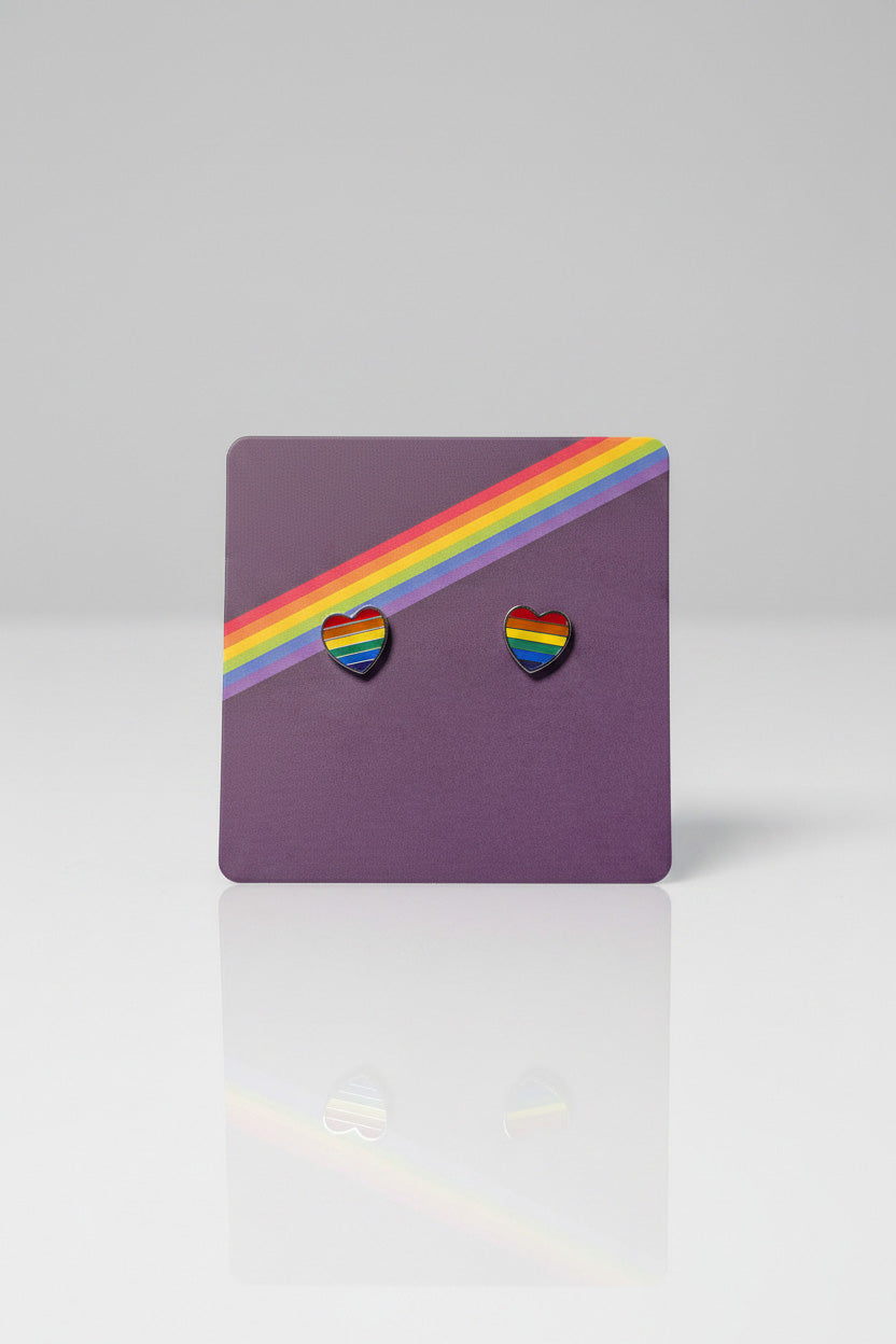Pride Øredobb Hjerte 2 pk Liten