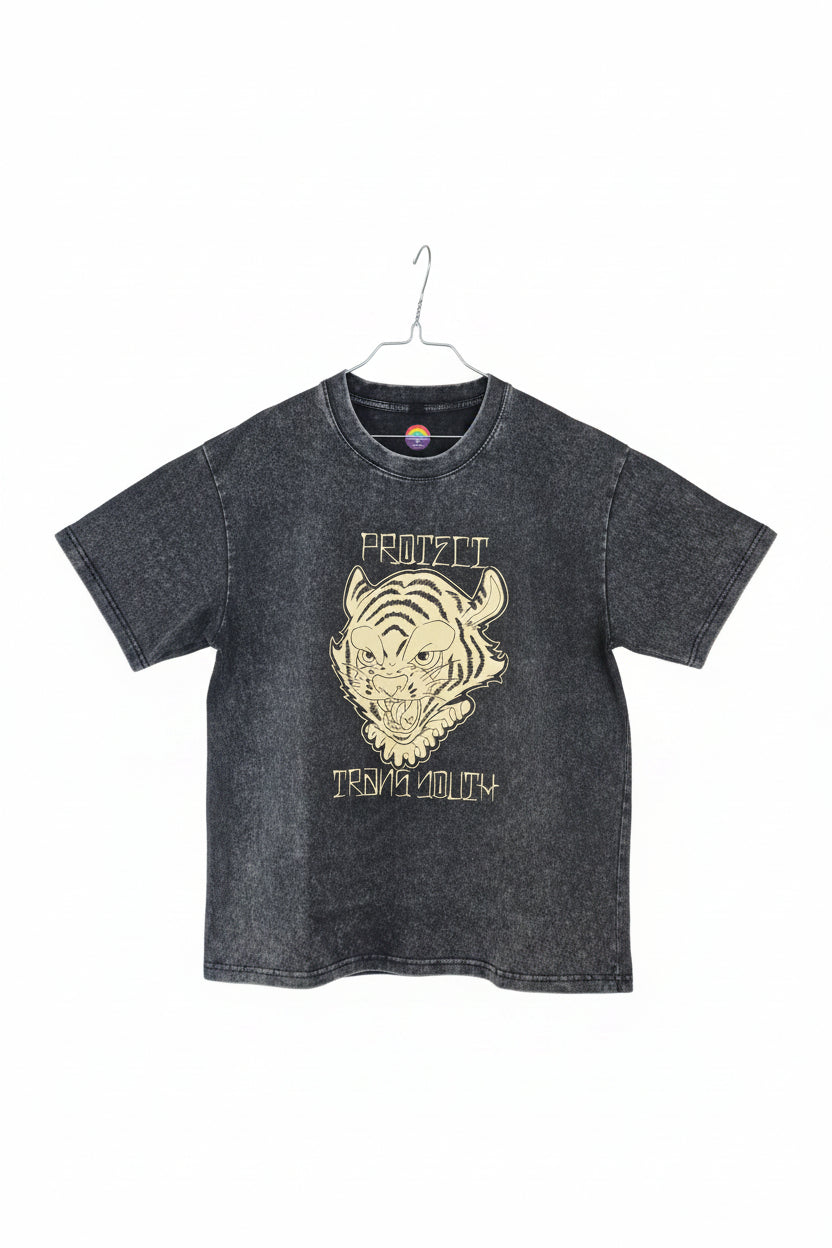 Unisex Vintage Wash T-skjorte Protect