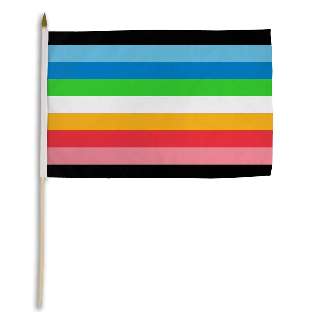 Queer Pride Håndflagg 30x45 cm