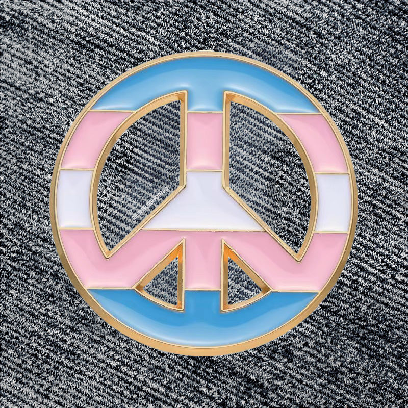 Trans Peace Pin