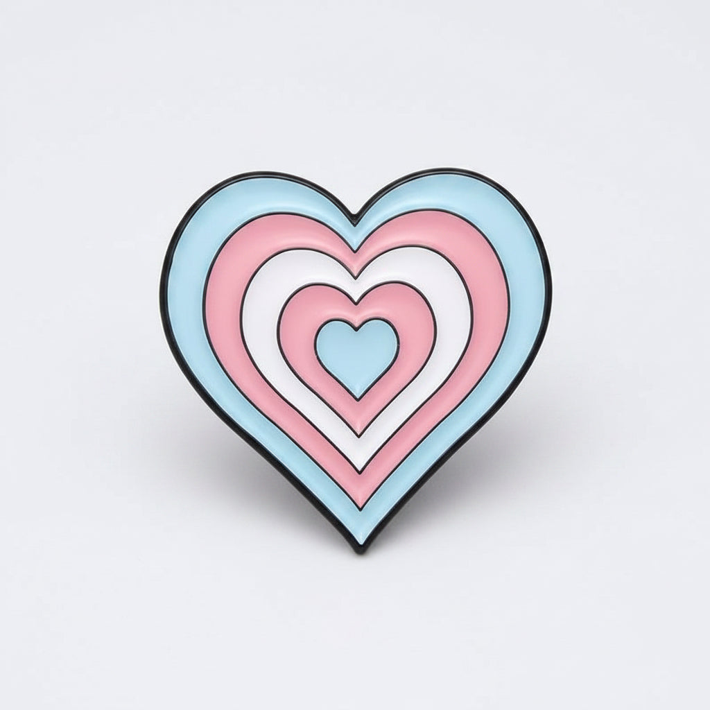 Trans Pride Hjerte Pin