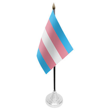 Micro Flagg Trans Bord/håndflagg 15x10 cm