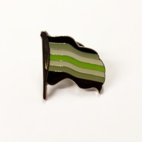 Regnbueshop - Agender flagg metallpin - Pin