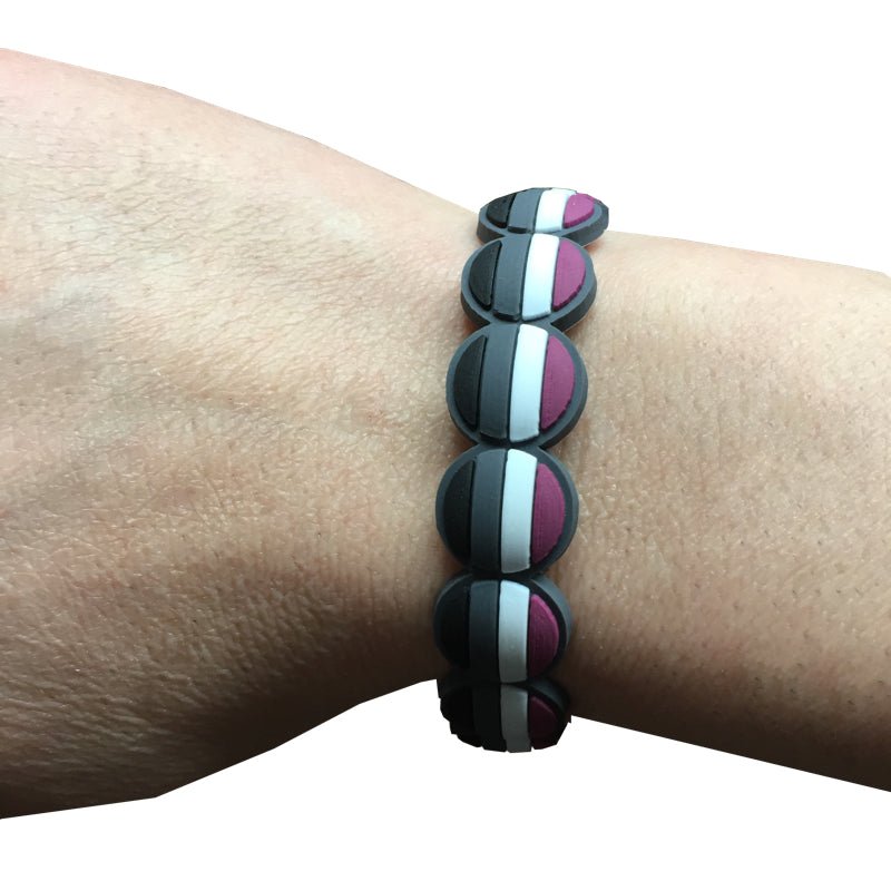 Regnbueshop - Aseksuell Pridearmbånd Silikon - Accessories