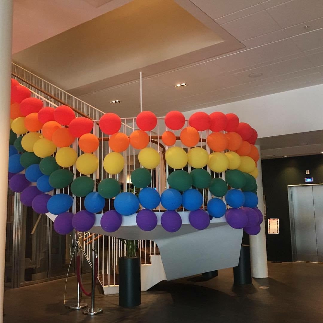 Regnbueshop - Ballonger Pride 24 stk - Accessories - Pakke med 24 fargerike Pride-ballonger i regnbuens farger, ideelle for feiring og dekorasjon.