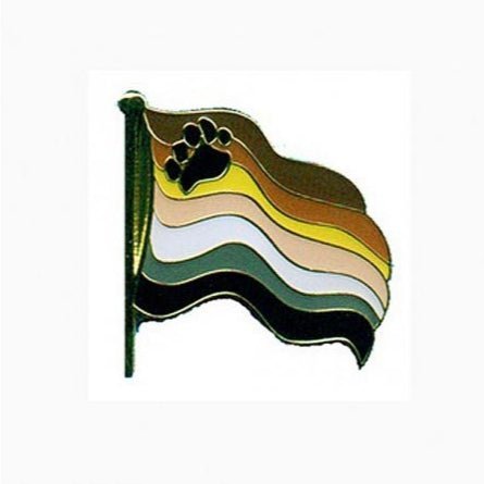 Regnbueshop - Bamse flagg metallpin - Pin
