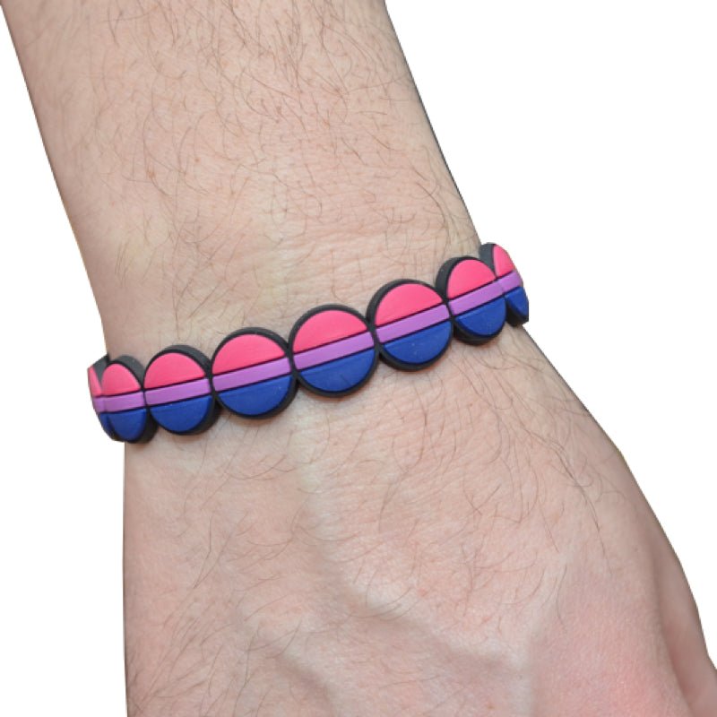 Regnbueshop - Bi Pridearmbånd Silikon - Accessories