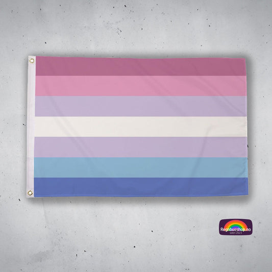 Regnbueshop - Bigender Pride flagg 90x150 cm - Flagg