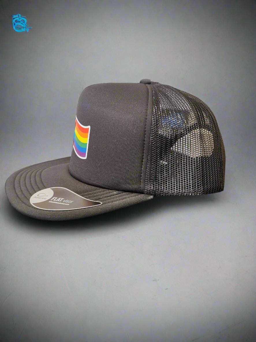 Regnbueshop - Caps 90S Flat Brem Flagg - Klær & Caps