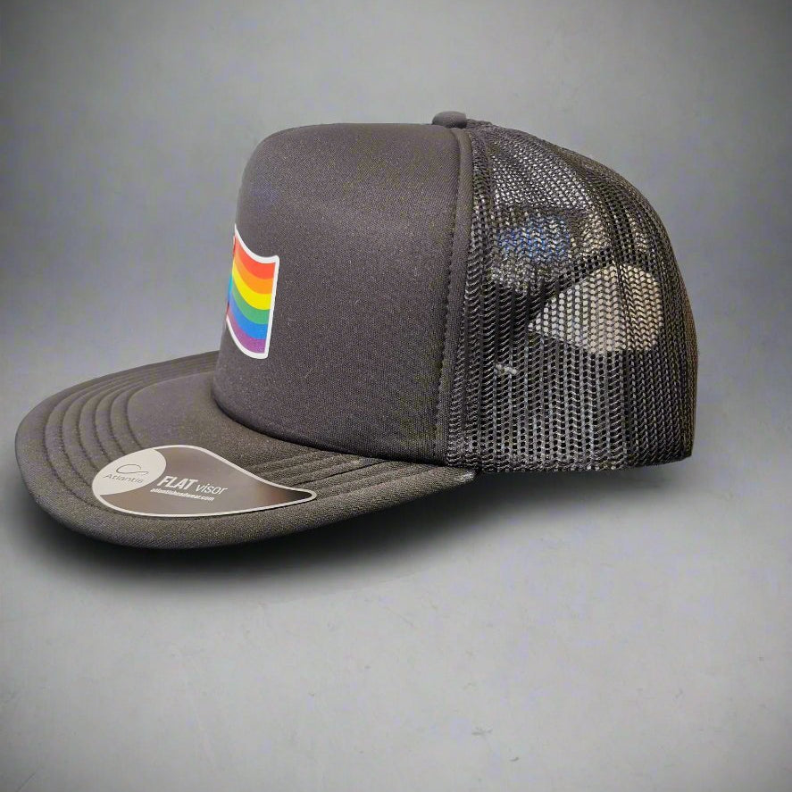 Regnbueshop - Caps 90S Flat Brem Flagg - Klær & Caps