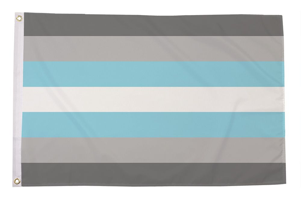 Regnbueshop - Demiboy Pride Flagg 90x150 cm - Flagg