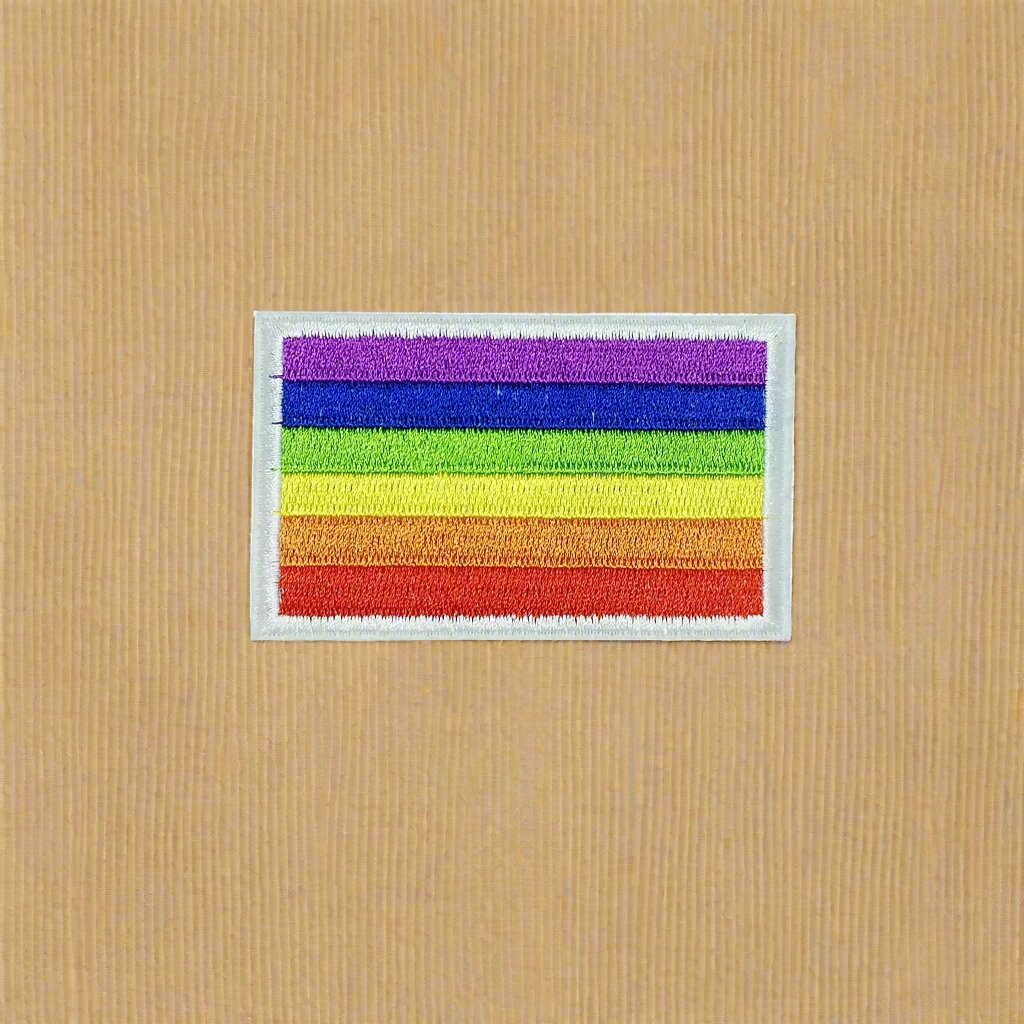 Regnbueshop - Flagg 2 Strykelapp - Strykelapp