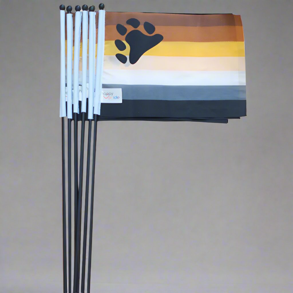 Regnbueshop - Flagg Bamse 21X14 Cm - Flagg