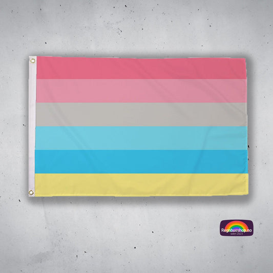 Regnbueshop - Genderflux Pride flagg 90x150 cm - Flagg