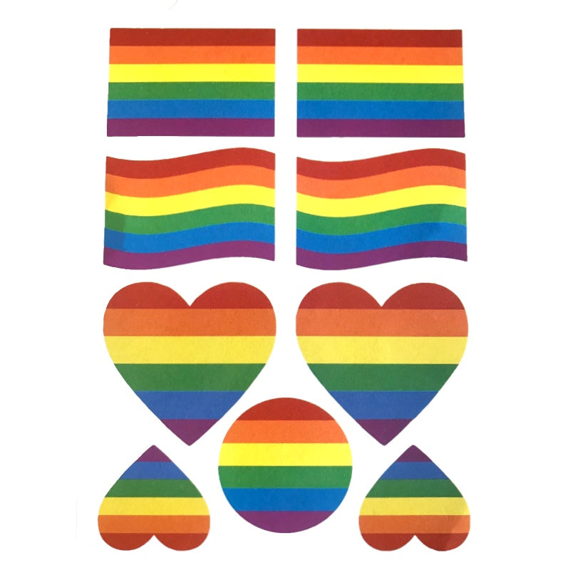 Pride Temporary Tattoo 9 Stk