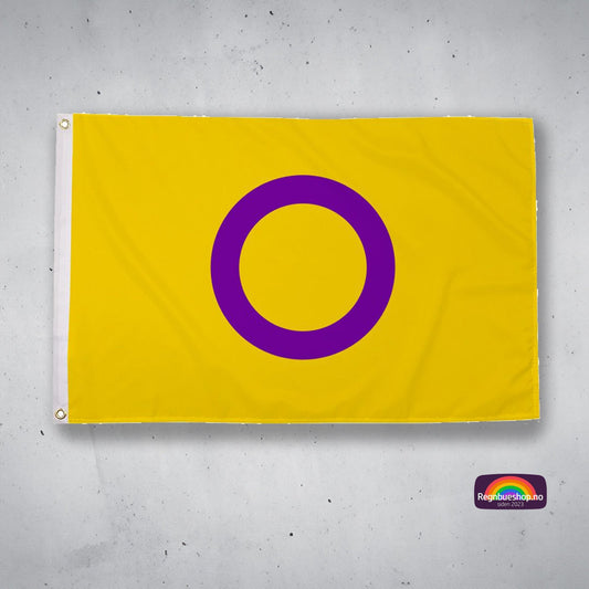 Regnbueshop - Intersex Pride flagg 90x150 cm - Flagg