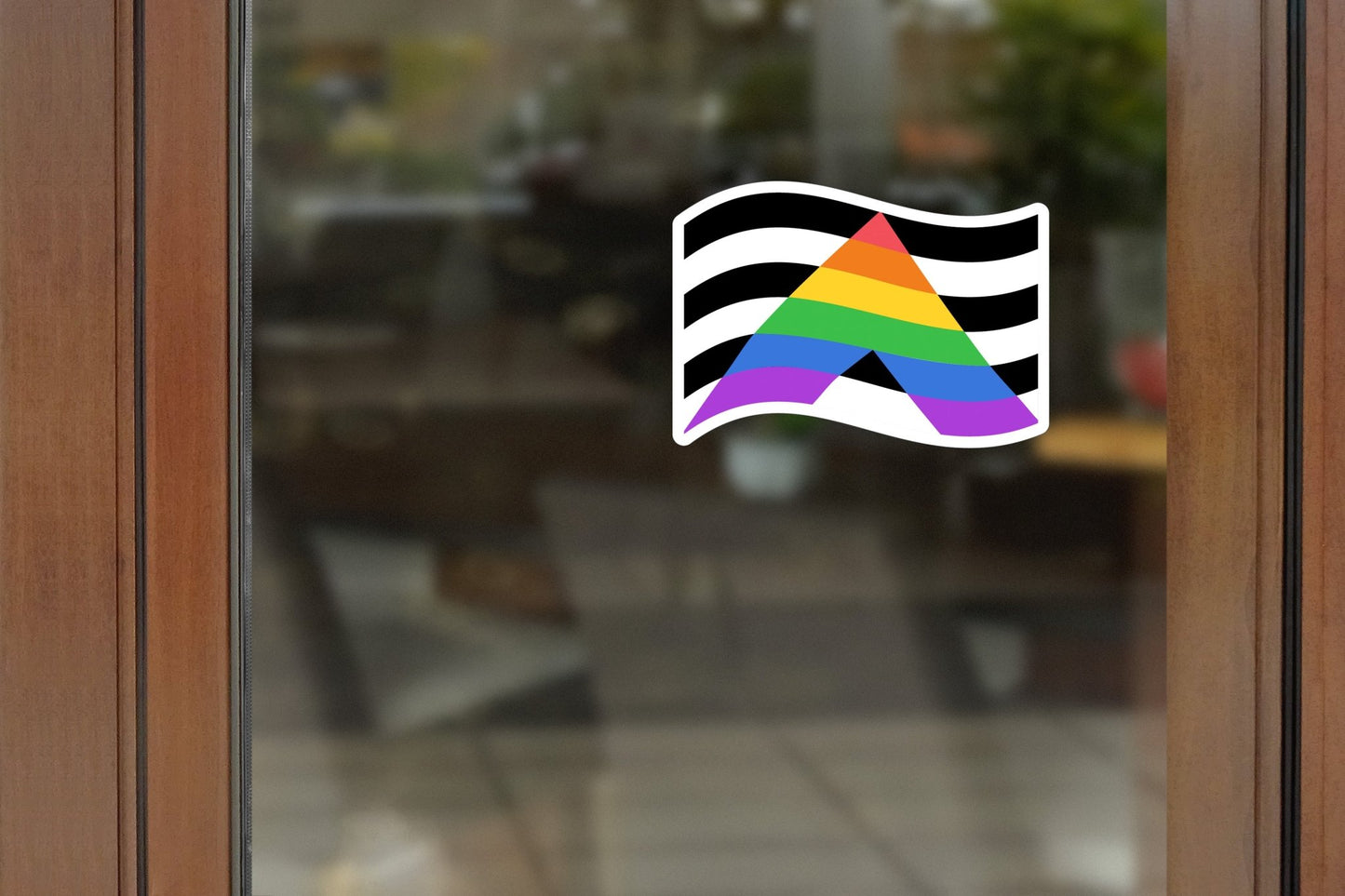 Regnbueshop - Klistremerke Utendørs Straight Ally - Klistremerker
