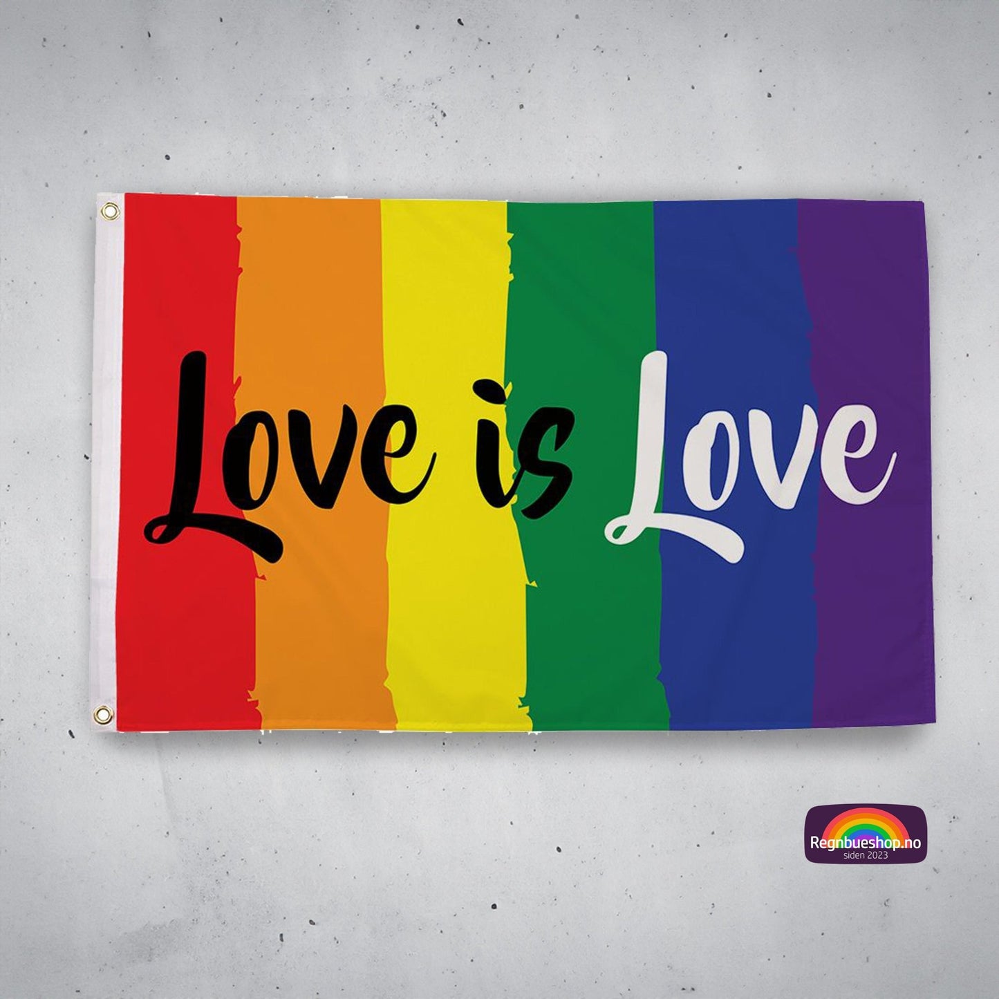 Regnbueshop - Love is Love flagg 90x150 cm - Flagg