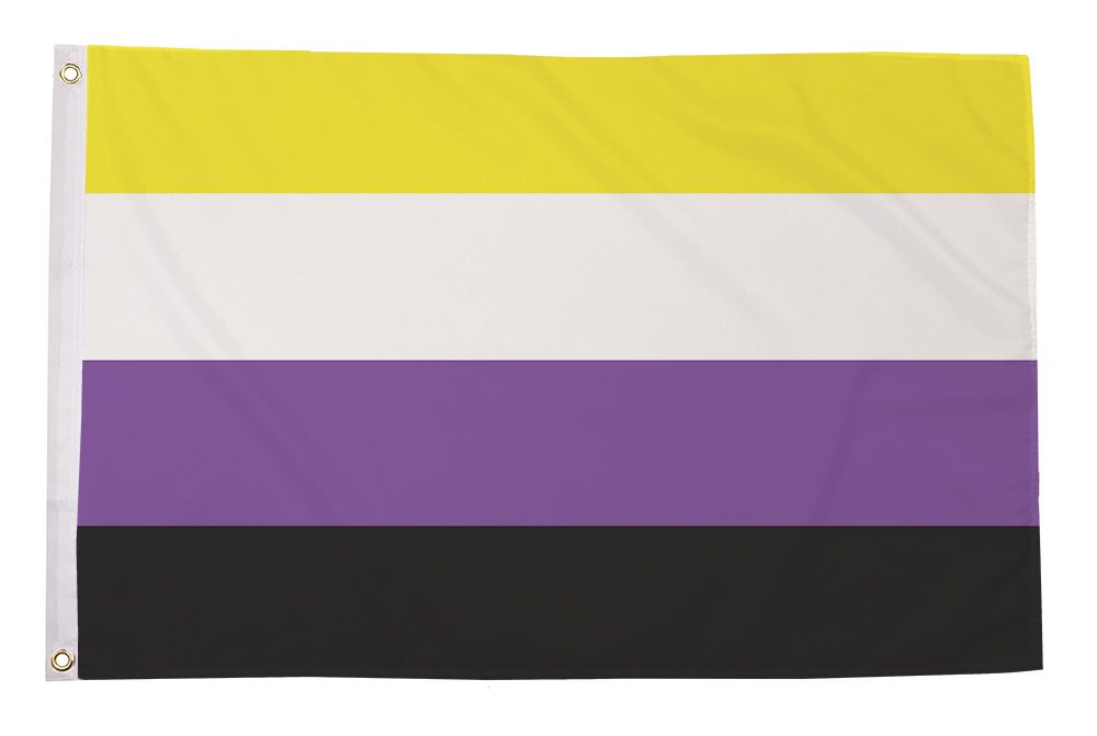 Regnbueshop - Non Binary Pride 90x60 cm - Flagg