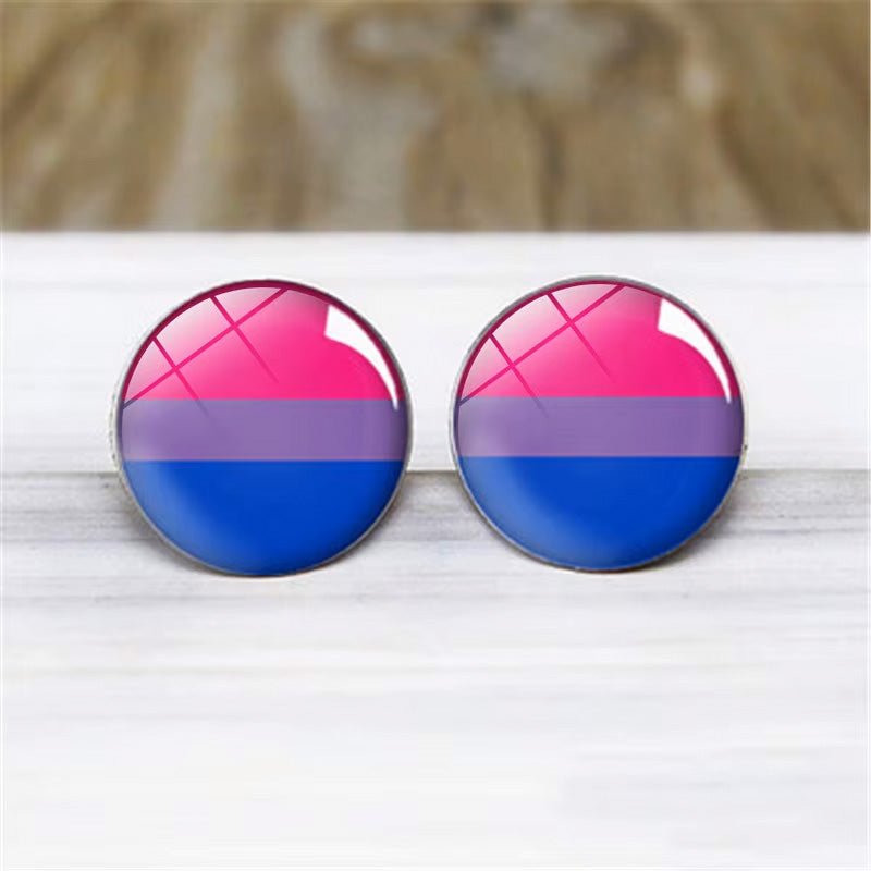 Regnbueshop - Øredobb Bisexual 2 Pk - Accessories