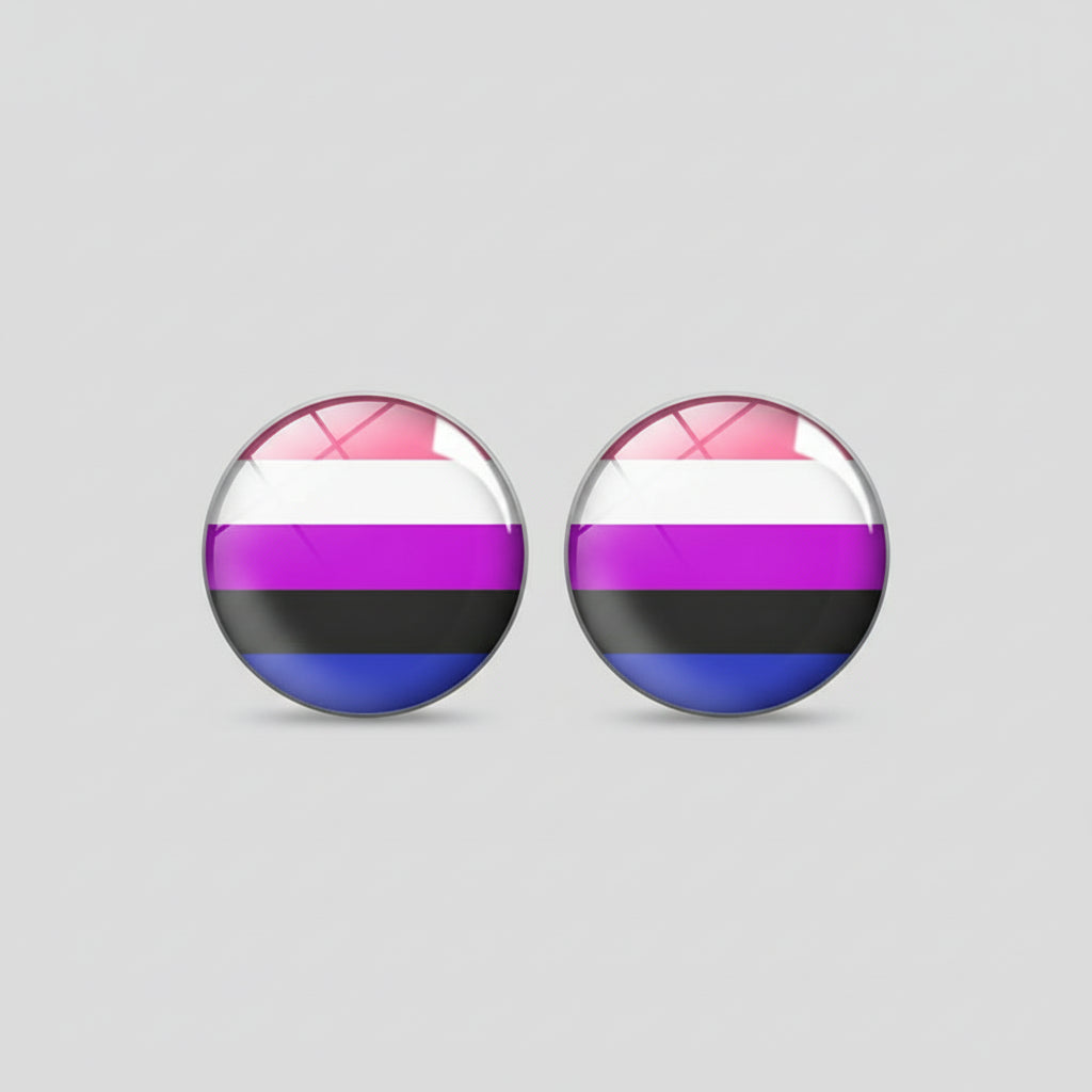 Regnbueshop - Øredobb Genderfluid 2 Pk - Accessories