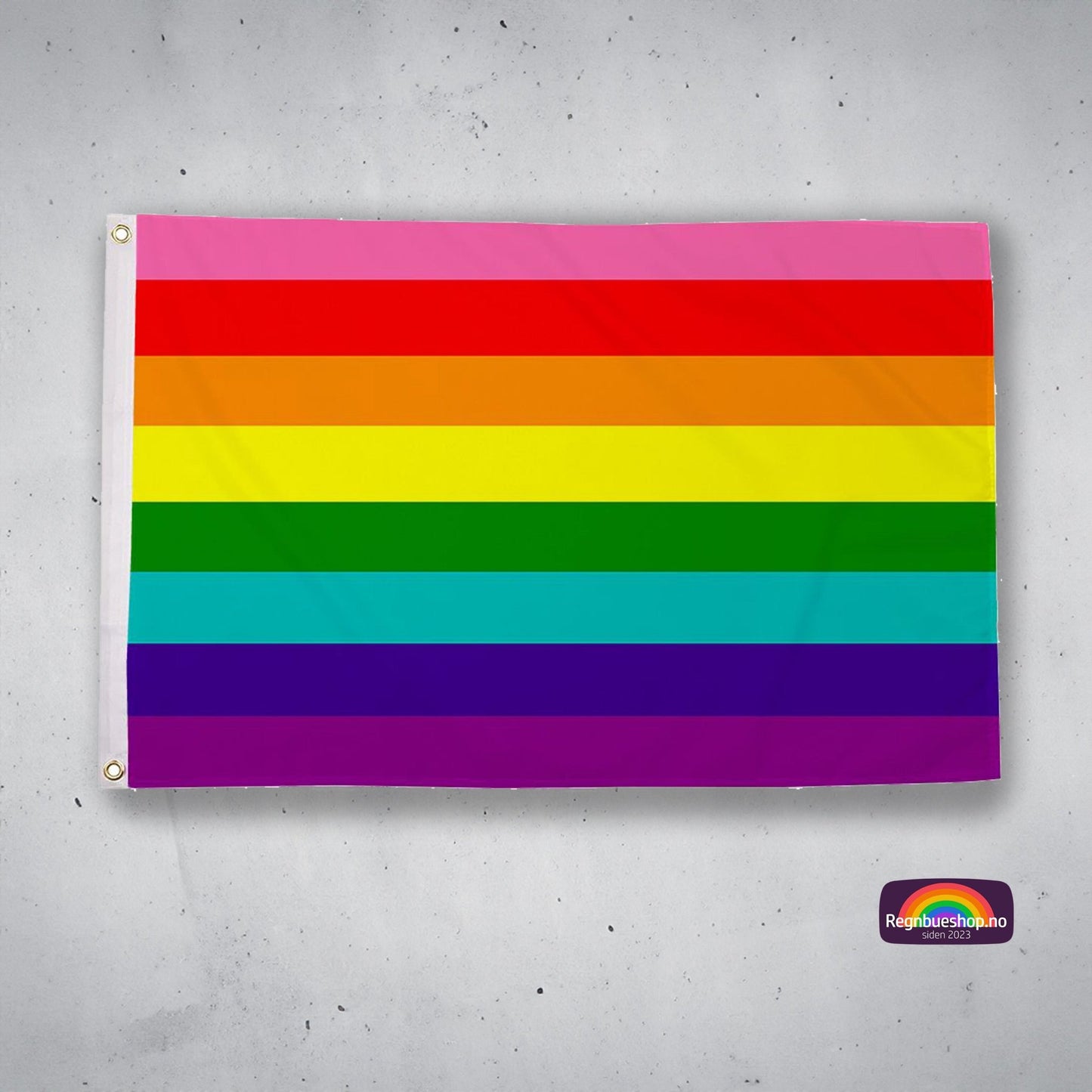 Regnbueshop - Original 8 Striped 90x60 cm - Flagg