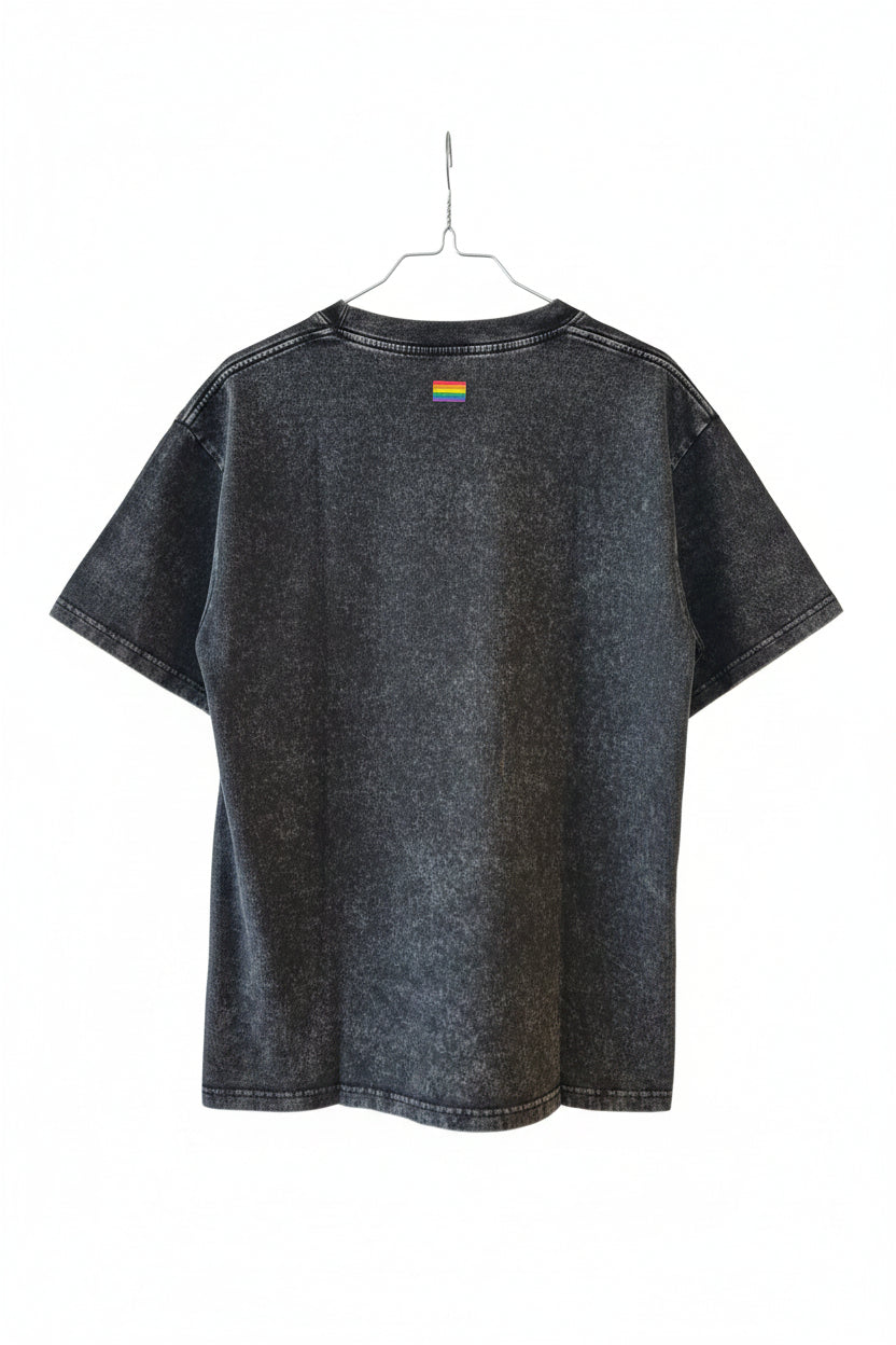 Unisex Vintage Wash T-skjorte blomst