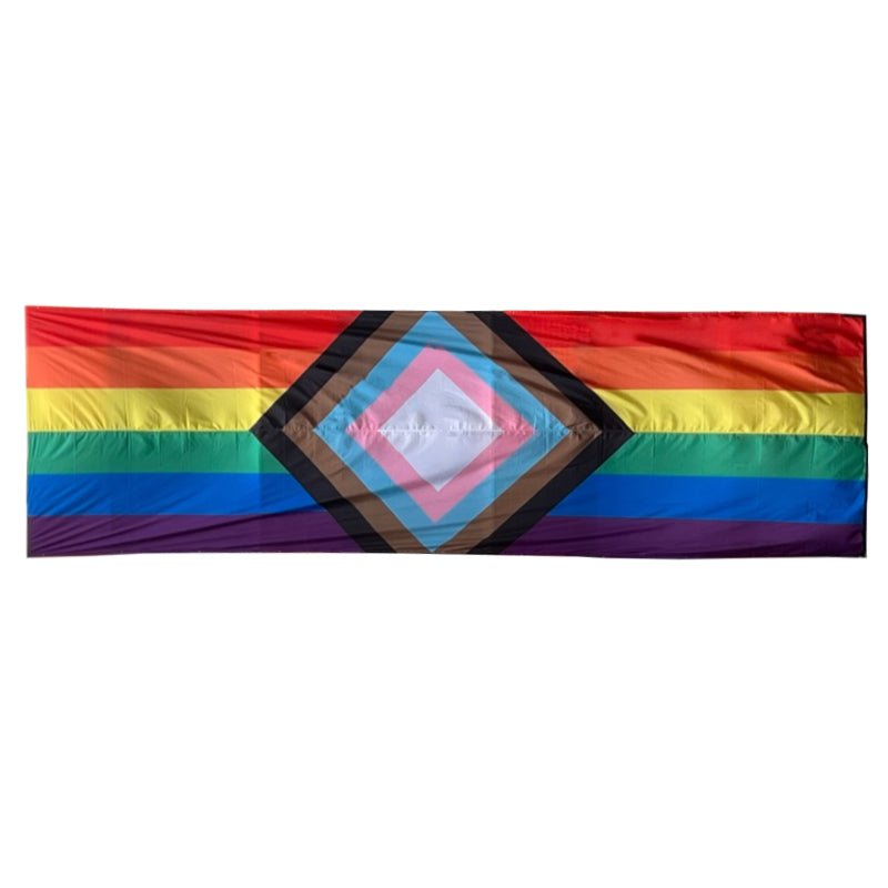 Regnbueshop - Paradeflagg Progress Pride 3x10 M - Flagg