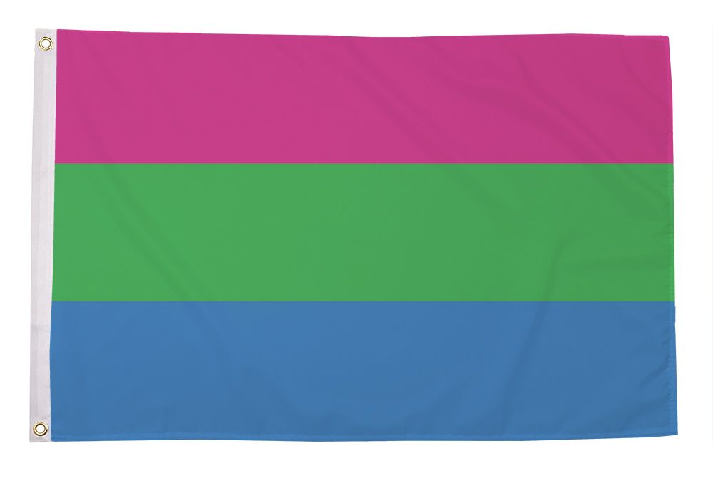 Regnbueshop - Polysexual flagg 90x150 cm - Flagg